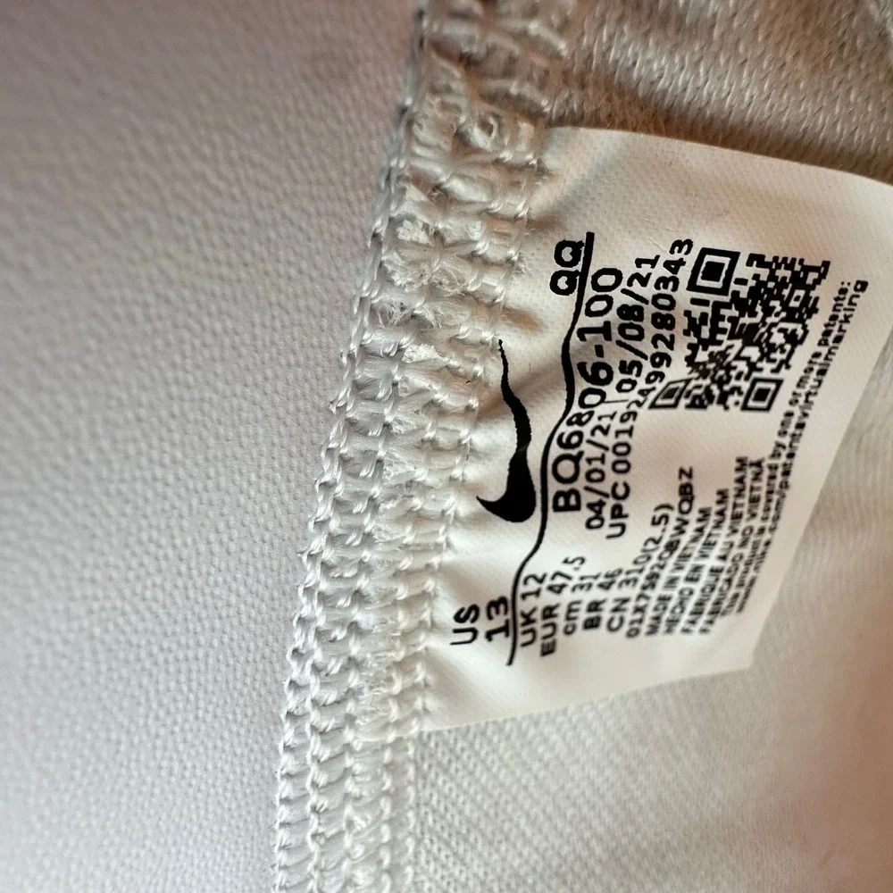 New Nike Blazer Mid 77 Vintage White Black BQ6806-100 Men Size 13 - Picture 9 of 12